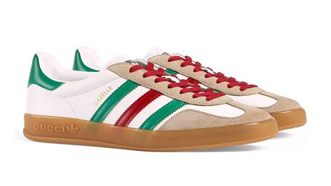 adidas gucci gazelle женские|Adidas x Gucci white.